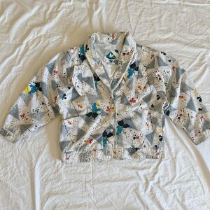 Vintage Women’s Crosswinds Colorful Geometric Patterned Jacket